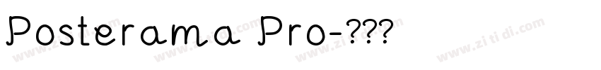 Posterama Pro字体转换
